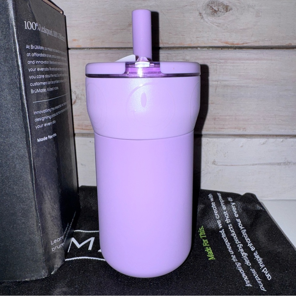 Brumate Leap HAPPY HOUR 12 oz Leakproof Kids Tumbler Limited Ed. New In Box 😃 - Picture 3 of 6